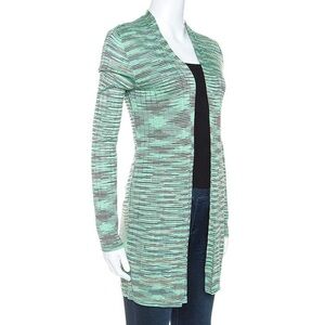 Missoni Green open knit cardigan size Medium